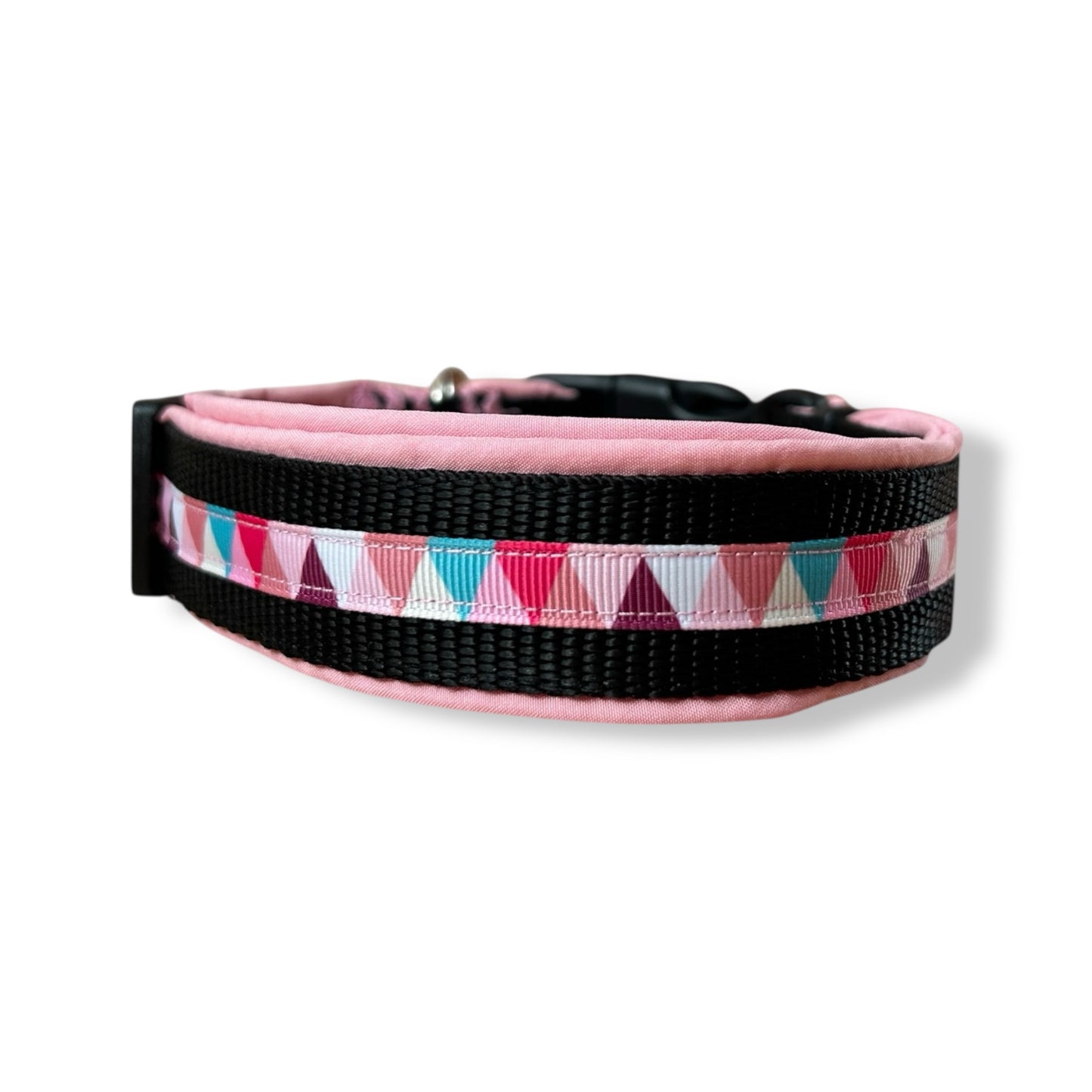 Softshell Hundehalsband "TrianglePink"