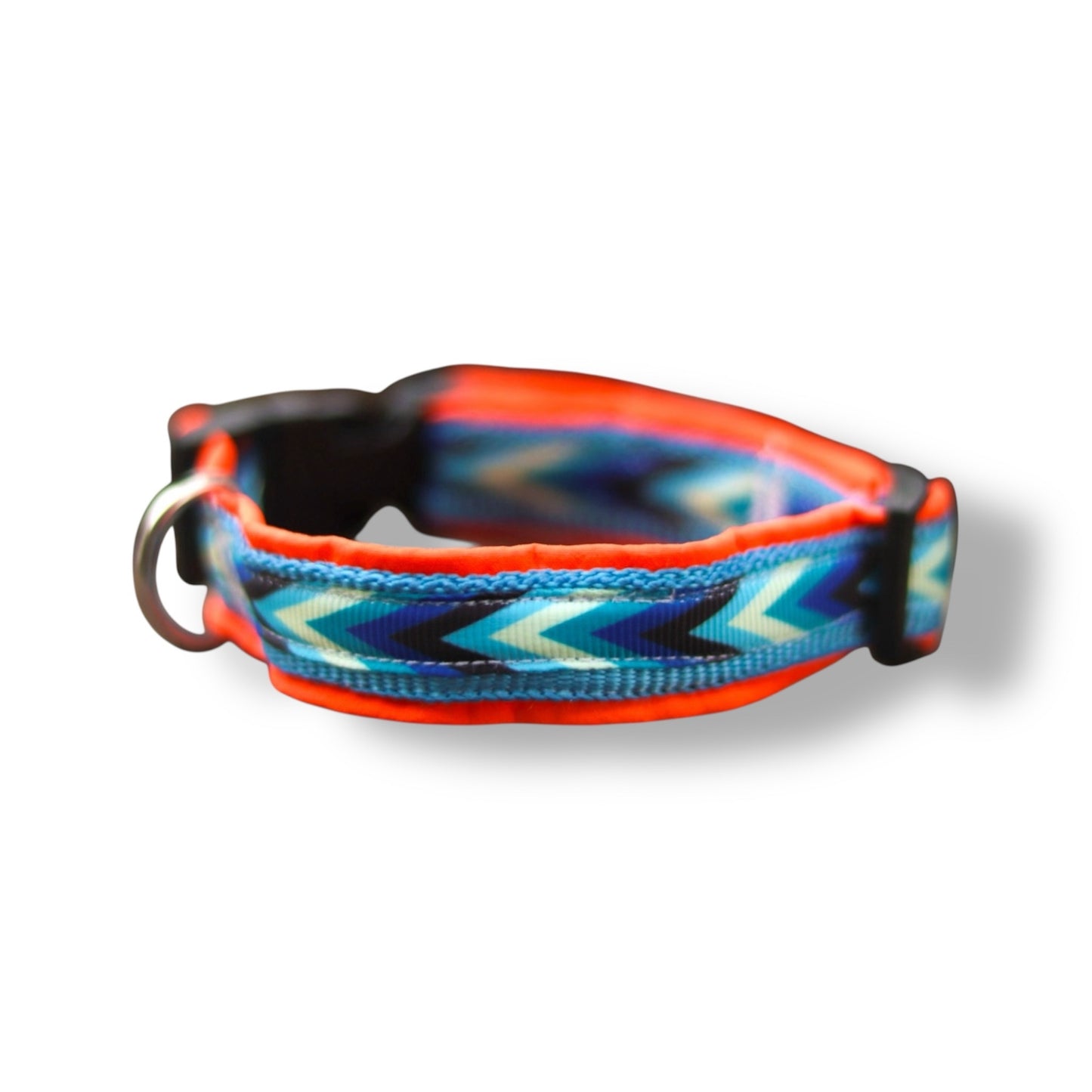 Softshell Hundehalsband "BluesArrowOrange"